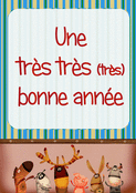 Voeux festifs avec des animaux rigolos 2026